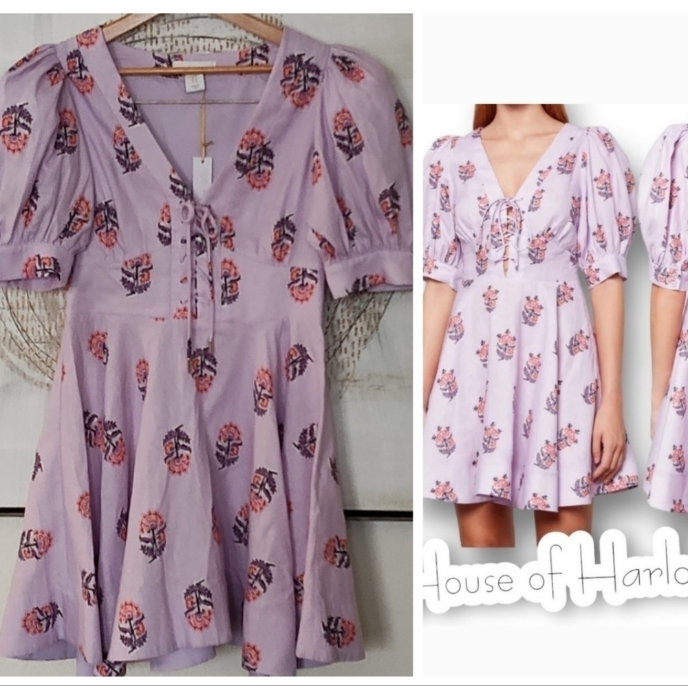 New House of Harlow Cute Purple Dress Size 6